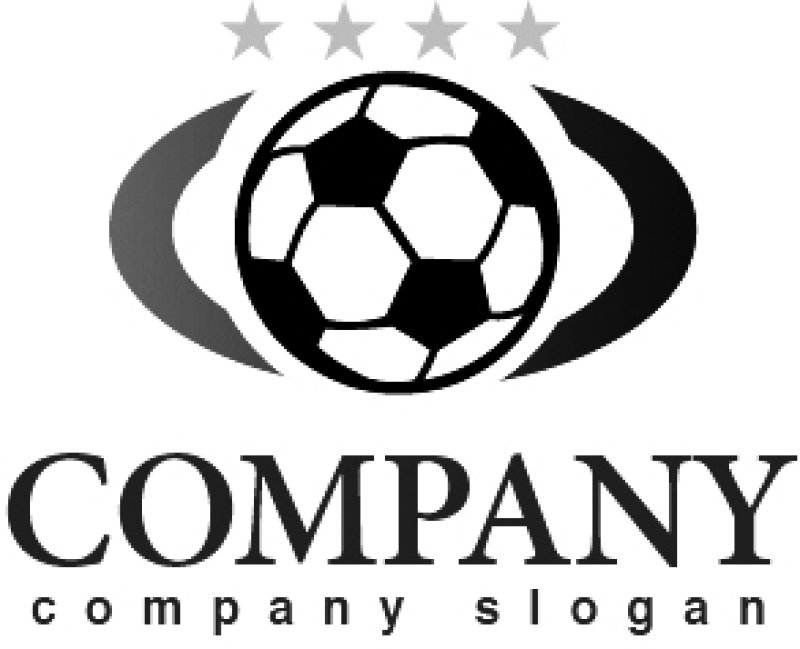 画像4: サッカーボール・輪・楕円・星・グラデーション・ロゴ・マークデザイン009 (4)