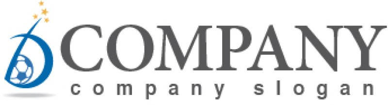 画像5: 星・サッカーボール・D・曲線・グラデーション・ロゴ・マークデザイン010 (5)