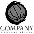 画像4: バスケット・ボール・曲線・ロゴ・マークデザイン012