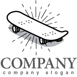 画像1: スケートボード・ロゴ・マークデザイン014