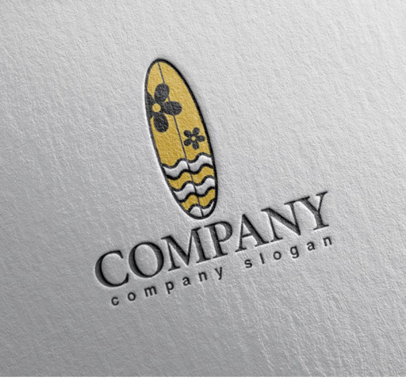 画像2: サーフボード・波乗り・サーフィン・ロゴ・マークデザイン017 (2)