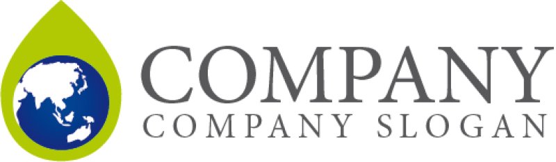 画像2: 地球・水滴ロゴ・マークデザイン057 (2)