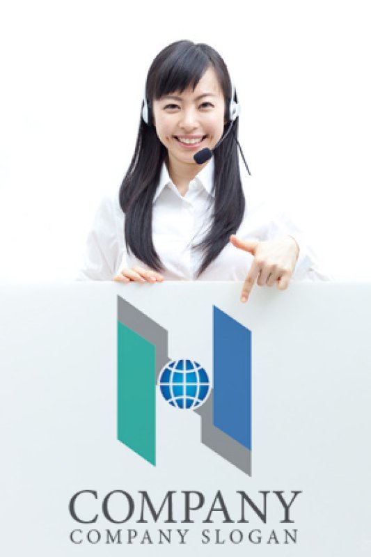 画像4: 地球・N・衛星ロゴ・マークデザイン088 (4)