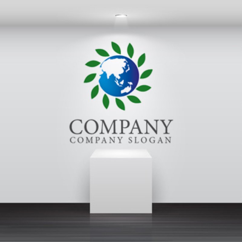 画像2: 地球・葉・太陽・ロゴ・マークデザイン102 (2)