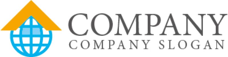 画像4: 地球・家・屋根・窓ロゴ・マークデザイン105 (4)