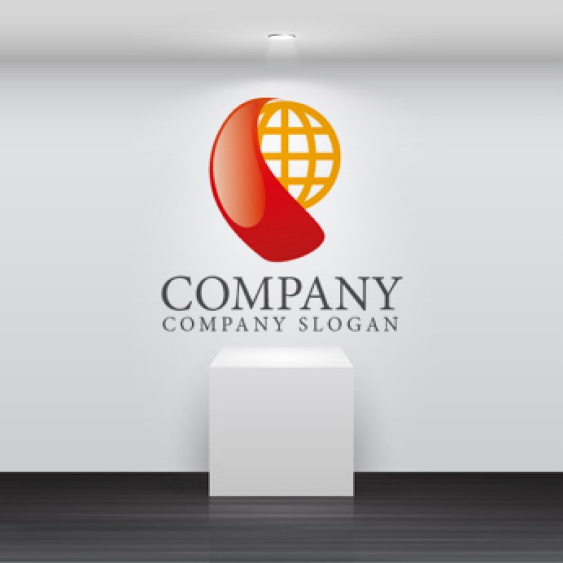 画像2: P・地球・回転ロゴ・マークデザイン107 (2)