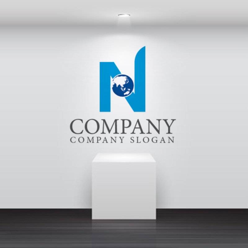 画像2: 地球・N・上昇・ロゴ・マークデザイン156 (2)