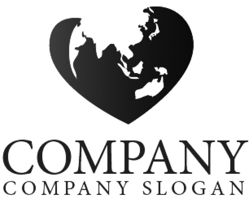 画像3: ハート・地球・ロゴ・マークデザイン158 (3)