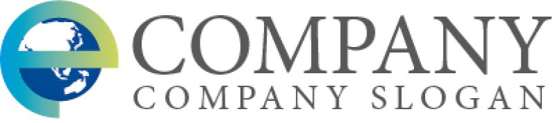 画像5: e・地球・エコ・アルファベット・ロゴ・マークデザイン167 (5)