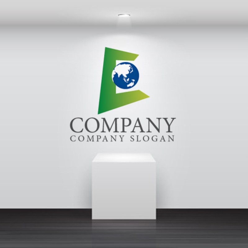 画像2: E・地球・アルファベット・ロゴ・マークデザイン168 (2)