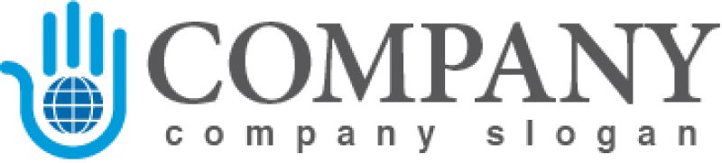 画像5: 手・地球・線・グラデーション・ロゴ・マークデザイン185 (5)