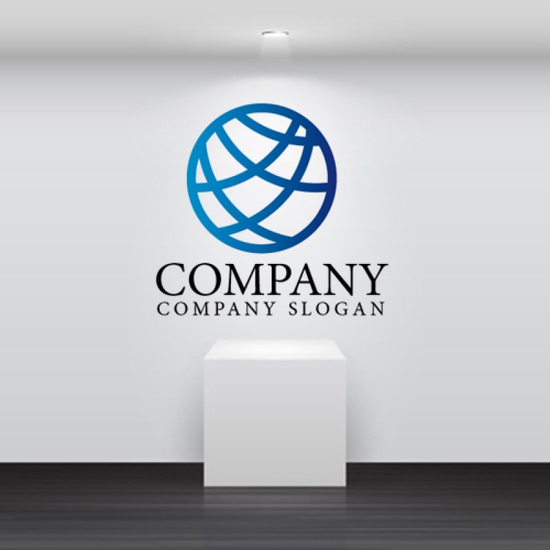 画像2: 曲線・地球・輪・グラデーション・ロゴ・マークデザイン205 (2)