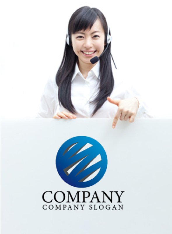 画像3: 曲線・地球・ジグザグ・グラデーション・ロゴ・マークデザイン211 (3)