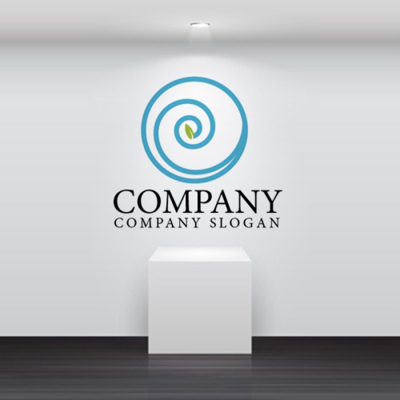 画像2: 地球・葉・線・渦・ロゴ・マークデザイン213 (2)