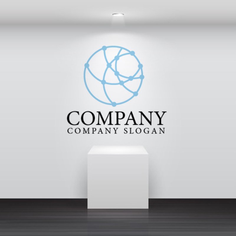 画像2: 地球・ネットワーク・つながり・線・ロゴ・マークデザイン221 (2)