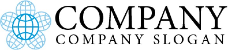 画像5: 地球・花・線・ロゴ・マークデザイン224 (5)