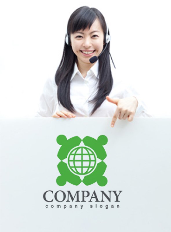 画像3: 地球・人・グループ・ロゴ・マークデザイン236 (3)