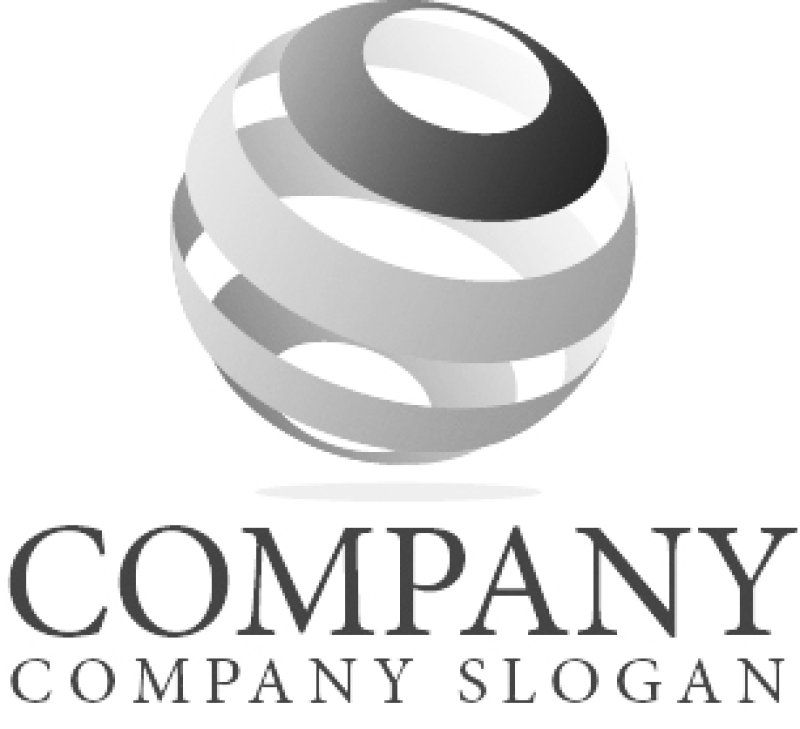 画像4: 曲線・地球・3D・ロゴ・マークデザイン244 (4)