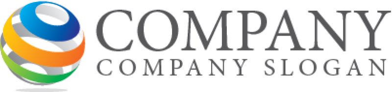 画像5: 曲線・地球・3D・ロゴ・マークデザイン244 (5)