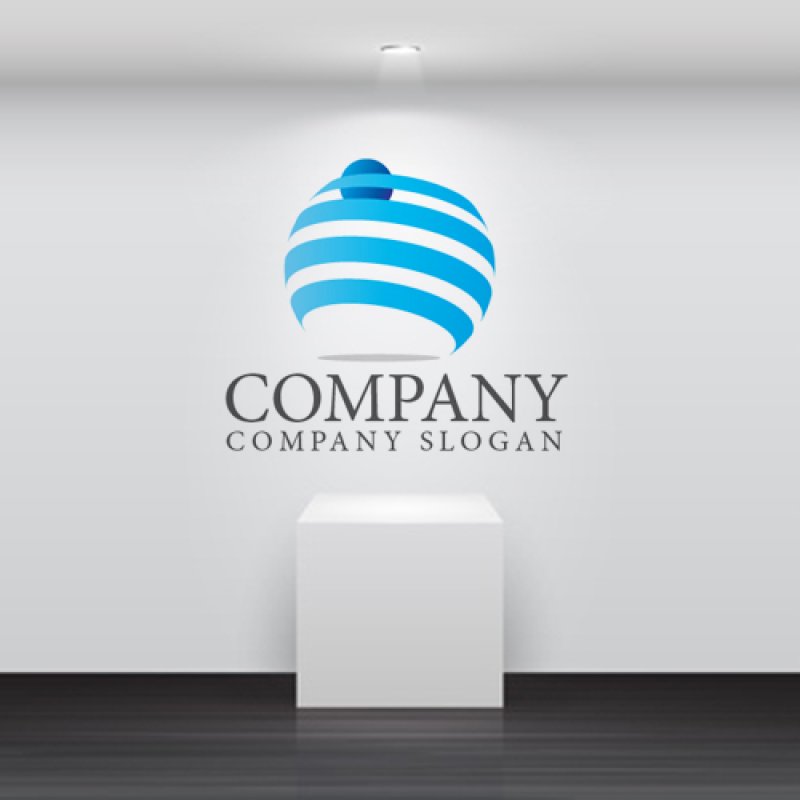 画像2: 地球・3D・曲線・ロゴ・マークデザイン245 (2)