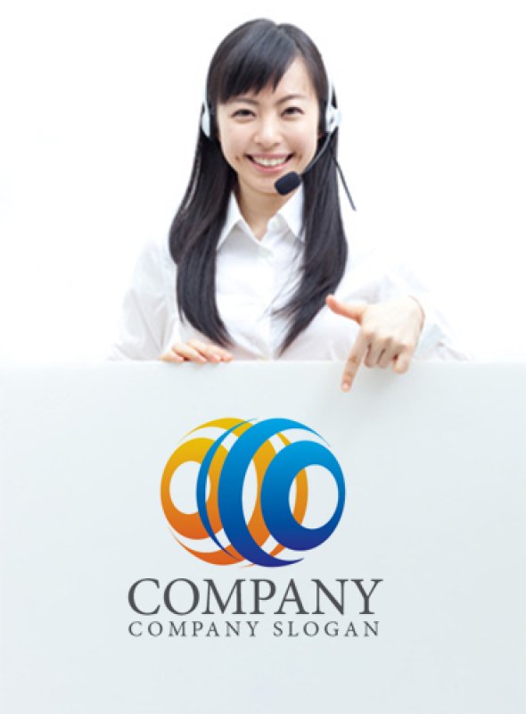 画像3: 曲線・地球・3D・グラデーション・ロゴ・マークデザイン246 (3)