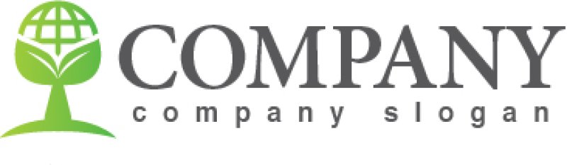 画像5: 地球・葉・成長・双葉・ロゴ・マークデザイン257 (5)