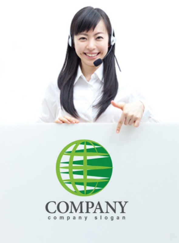 画像3: 地球・縞・曲線・ロゴ・マークデザイン267 (3)