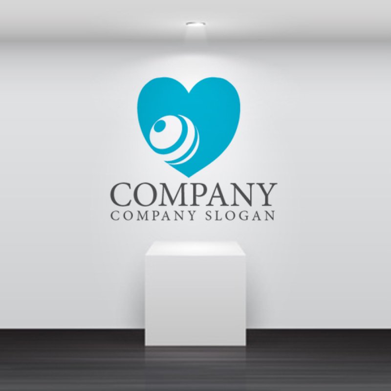 画像2: 地球・ハート・ロゴ・マークデザイン269 (2)