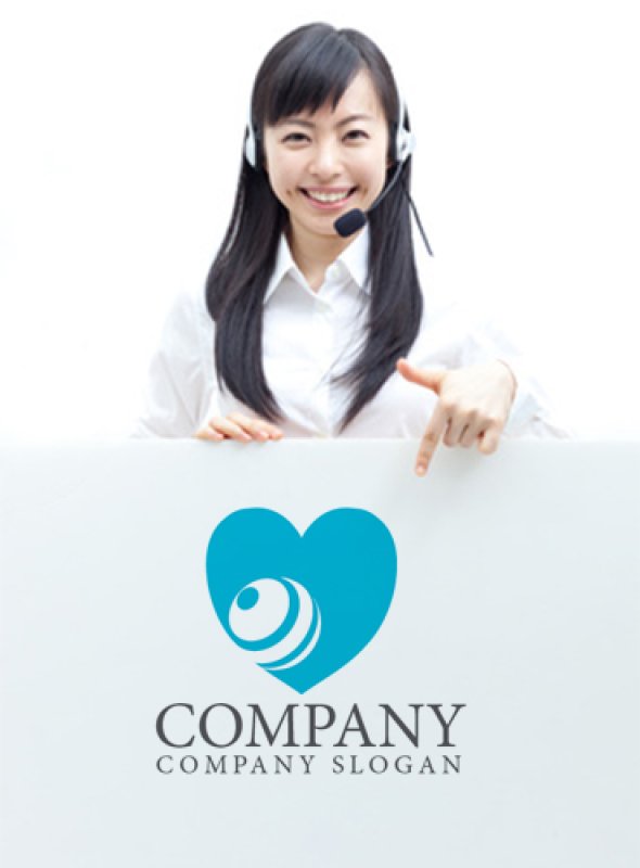 画像3: 地球・ハート・ロゴ・マークデザイン269 (3)