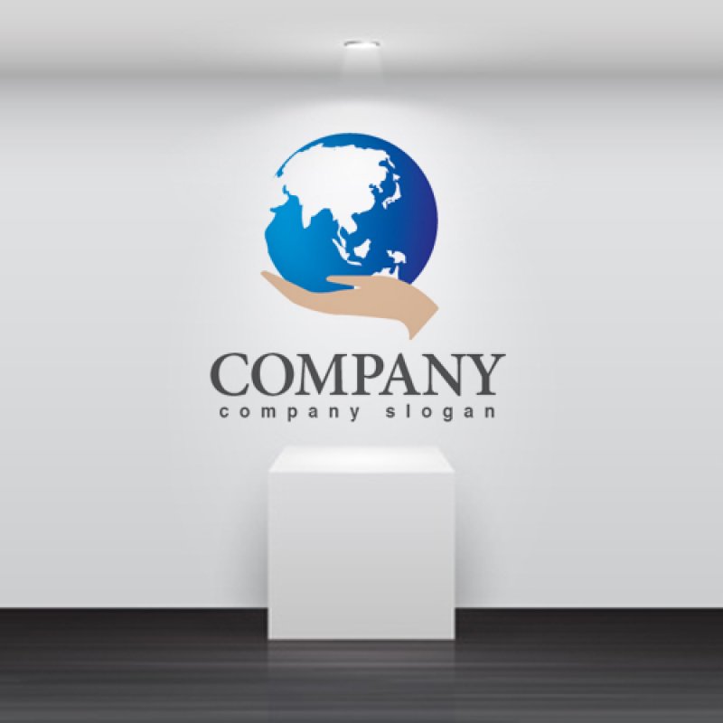 画像2: 地球・手・保護・ロゴ・マークデザイン270 (2)