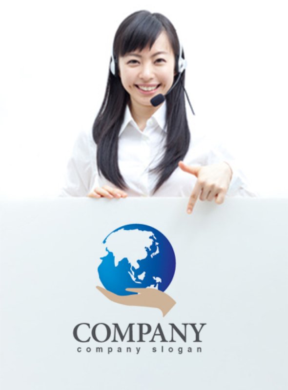 画像3: 地球・手・保護・ロゴ・マークデザイン270 (3)