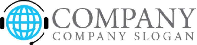 画像6: 地球・アシスタント・ヘッドフォン・案内・ロゴ・マークデザイン282 (6)