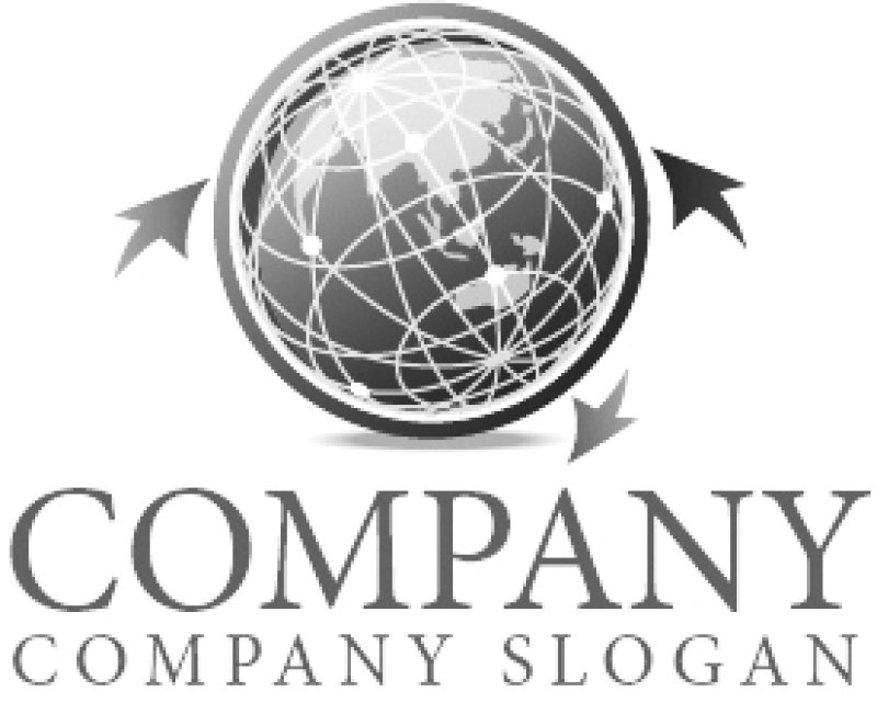 画像6: 地球・矢印・地図・ロゴ・マークデザイン291 (6)