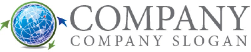 画像7: 地球・矢印・地図・ロゴ・マークデザイン291 (7)