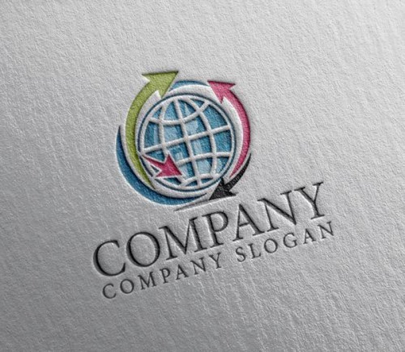 画像2: 地球・矢印・輸出・ロゴ・マークデザイン293 (2)
