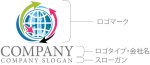 画像10: 地球・矢印・輸出・ロゴ・マークデザイン293 (10)