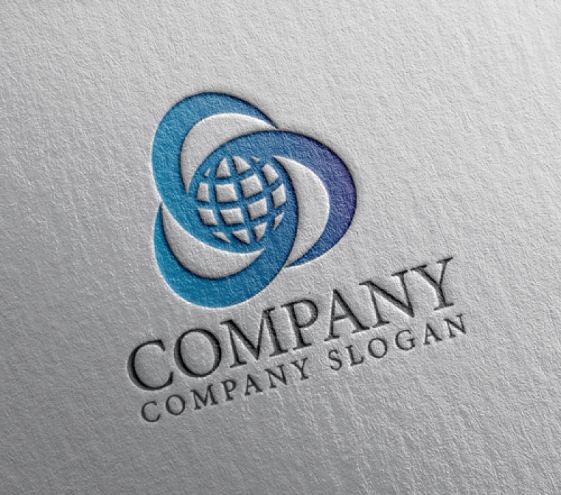 画像2: 曲線・地球・グラデーション・回転・ロゴ・マークデザイン298 (2)