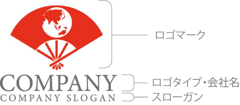 画像7: 扇子・地球・和・ロゴ・マークデザイン299 (7)