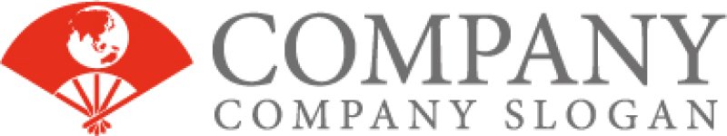 画像6: 扇子・地球・和・ロゴ・マークデザイン299 (6)