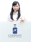 画像3: 旅行・スーツケース・飛行機・ロゴ・マークデザイン040 (3)