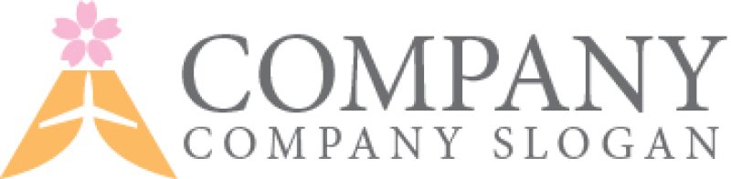 画像6: 旅行・桜・山・飛行機・大・ロゴ・マークデザイン050 (6)