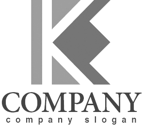 ロゴ作成サンプルです K E アルファベット ロゴ マークデザイン3492をイメージしたロゴデザインです