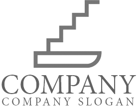 ロゴ作成サンプルです ワインオープナー 階段 ロゴ マークデザイン109をイメージしたロゴデザインです