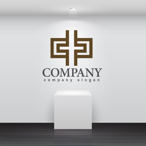 ロゴ作成サンプルです 中 漢字 十字 ロゴ マークデザイン098をイメージしたロゴデザインです
