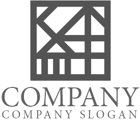 ロゴ作成サンプルです 絆 家 四角 漢字 ロゴ マークデザイン108をイメージしたロゴデザインです