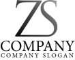 画像4: Z・S・三角・シンプル・アルファベット・グラデーション・ロゴ・マークデザイン3034 (4)