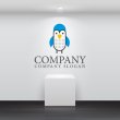 画像2: ペンギン・顔・動物・鳥ロゴ・マークデザイン149 (2)
