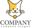 画像1: 猫・動物・鈴・ロゴ・マークデザイン327 (1)