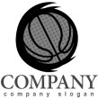 画像4: バスケット・ボール・曲線・ロゴ・マークデザイン012 (4)