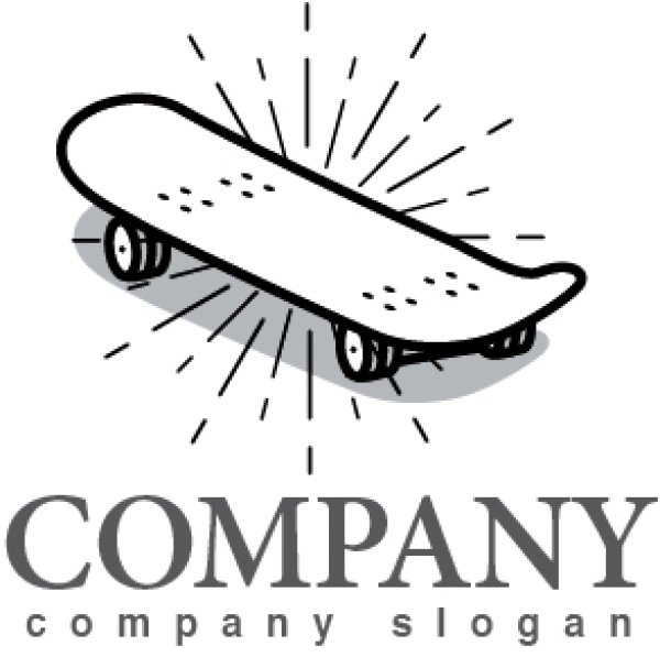 画像1: スケートボード・ロゴ・マークデザイン014 (1)